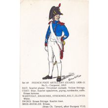 French Foot Artillery Corporal 1810 Guard Napoleonic War PB Uniform Soldier Post