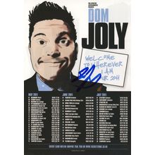 Dom Joly Trigger Happy TV 2011 Live Tour Hand Signed Theatre Flyer