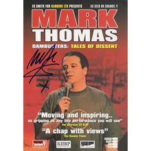 Mark Thomas C4 Political Comedian Dambusters Hand Signed Theatre Flyer