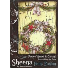 Sheena. Festive Wreath & Garland Stamp Set. Stamping Cardmaking Scrapbooking