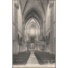 L'Intérieur, L'Église Notre-Dame d'Avenières, Laval, c.1910 - Lévy CPA LL28