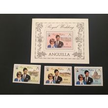 ICOLLECTZONE Anguilla 444-447 VF NH