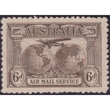 Australia 1931 6d Sepia Air Mail Service