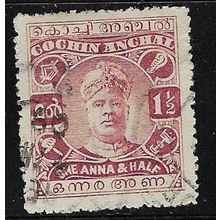 INDIA STATES COCHIN 1916-30 VARMA II 1½a USED SG42