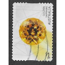 AUS 2017 $1.00 (S/A)'RARE BEAUTIES -GOLDEN SAPPHIRE' FINE USED (EBID63-870)