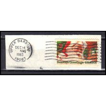 Used 2064 20c Santa Claus Upper Darby, PA. E1974