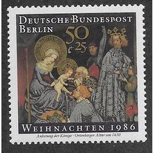 BERLIN - 1986 U/M 50pf + 25 'CHRISTMAS' (EBID66-060)