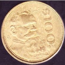1988 Mexico 100 Pesos Coin