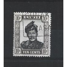 Brunei.SG106 10c Sultan Omar Ali Saifuddin.Fine Used.Aug25f