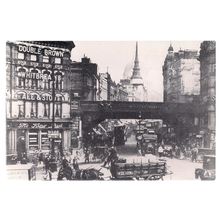 LUDGATE CIRCUS, London c. 1922 unused repro postcard =