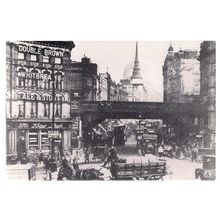 LUDGATE CIRCUS, London c. 1922 unused repro postcard #