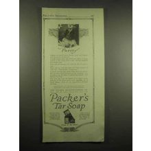 1917 Packer's Tar Soap Ad - Purity
