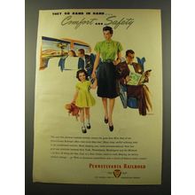 1946 Pennsylvania Railroad Ad - Comfort and Safety