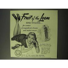 1951 Fruit of the Loom Fine Nylons Ad