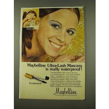 1973 Maybelline Ultra-Lash Mascara Ad - Waterproof
