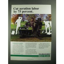 1987 Cushman Core Harvester Attachment on Turf Truckster Ad