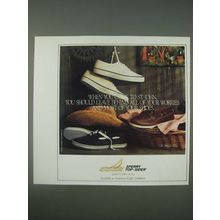 1989 Sperry Top-Sider Shoes Ad - When you come to St. John, you should leave