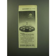 1949 Georg Jensen Orrefors Cordial Set Advertisement