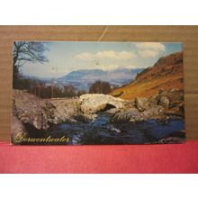 DERWENTWATER, LAKELAND. CUMBRIA used postcard. 1978 pm Old Dialect Postcard =