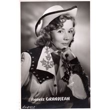 Andree Grandjean Country & Western Singer Old Hand Signed Photo