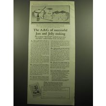 1928 Certo Corporation Ad - The A.B.C. of successful jam and jelly making