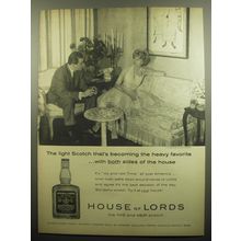 1959 House of Lords Scotch Advertisement - Becoming the heavy favorite