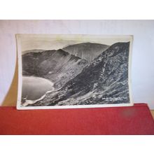 STRIDING EDGE & RED TARN, HELVELLYN, CUMBRIA, LAKE DISTRICT postcard 1942 pm =