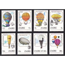 Zaire Manned Flight 8v 1984 MNH SG#1201-1208 MI#867-874 Sc#1160-1167