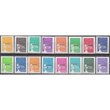 Mayotte 2002 Yvert 112 - 127 Neuf ** Cote (2017) 35.40 € Marianne de Luquet