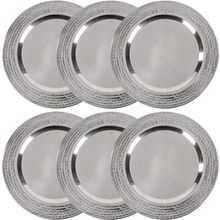 Stainless Charger Plate - 6 Pack - 13 Inch Stainless Steel Chargers for Dinner P