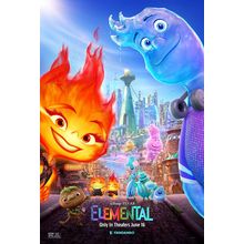 Elemental (2023)_18 Movie Film Poster Canvas iconic design