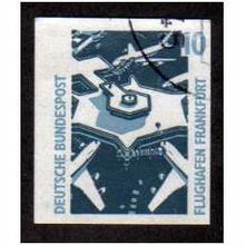 GER 1991 10pf 'TOURIST SIGHTS'( IMPERF EX BOOKLET) FINE USED (EBID1102)