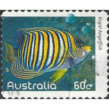 AUSTRALIA, FISH, Regal Angelfish, blue 2010, 60c, #3