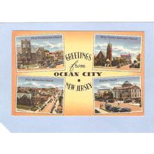 New Jersey Ocean City Greetings From Ocean City 4 Views~559