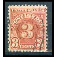 Used J82 3c Postage Due Fine WA1366