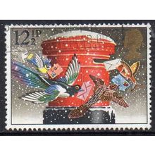 GB 1983 Christmas - Christmas Post - Pillar Box 12½p Used
