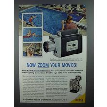 1960 Kodak Zoom 8 Movie Camera Ad - Now Zoom!