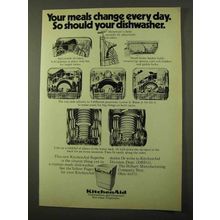 1971 KitchenAid Dishwashers Ad - Your Meals Change