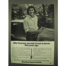 1974 American Cancer Society Ad - Mike Finamore