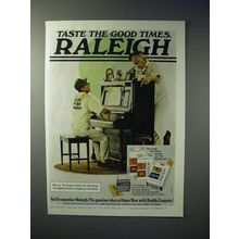 1978 Raleigh Cigarette Ad - Taste The Good Times