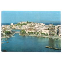 AGIOS NIKOLAOS, CRETE, GREECE used postcard. 1986 postmark #