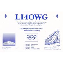 Oslo Olympic Games Norway Radio Station Postcard Style QSL Card