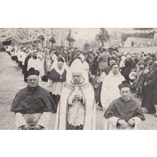 Chartres French Religious Procession Real Photo Antique Postcard