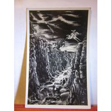 DIE ROBTRAPPENSAGE- THE ROBBUSTEN LEGEND GERMAN unused postcard RP art #