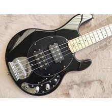 4 Strings Black Electric Bass Guitar With 2 Pickups,Maple Fretboard