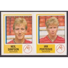 Panini Stickers Football 85 #443 Ian Porteous / Neil Simpson (Aberdeen)