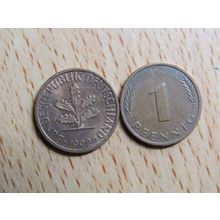 1992d 1 Pfennig Germany Coin