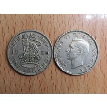 GB 1950 George V1 English 1/- Shilling Coin