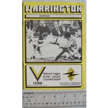 1985 programme Warrington v. Leigh