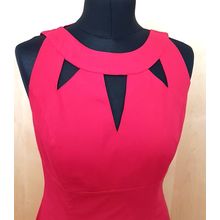 NEXT New Red Cotton Sleeveless Dress Size 12 UK